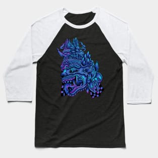 Balinese Barong neon color Baseball T-Shirt